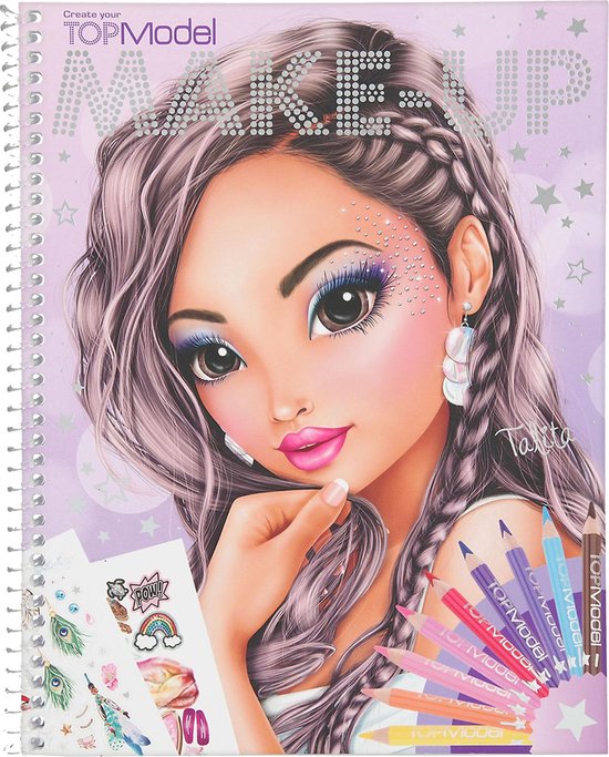Top Model Maak Top Make-up kleurboek