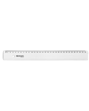 Liniaal Westcott basic kunststof; 300mm transparant; 343012; 918040