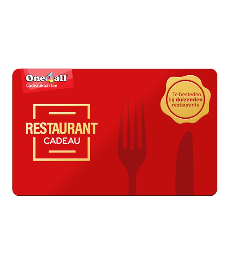 Lastig Beoefend aluminium Cadeaukaart + envelop O4A Restaurant Cadeau Logo oplaadbaar van €10-€150.  5051644084128; 2439724; 2441069