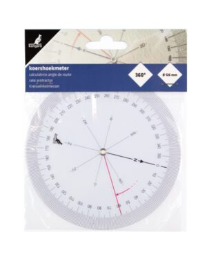 Koershoekmeter 126mm transparant. 736425; 2063688
