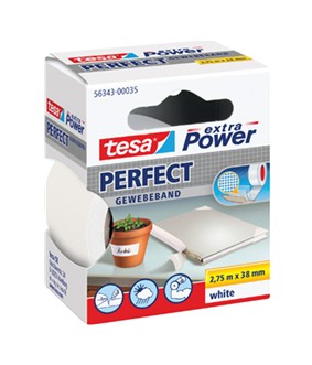 Plakband Tesa textiel 56343 38mmx2,75m wit. 805426; 2091765
