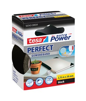 Plakband Textiel Tesa 56343 2.75mx38mm zwart. 859940;