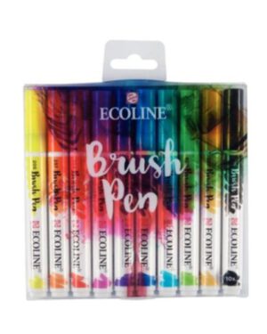 Brushpen Talens ecoline assorti set à10 stuks. 142373; 2039627