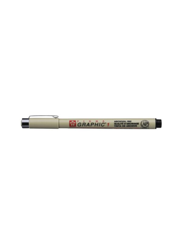 Fineliner Sakura pigma graphic 1 zwart 1.0mm. 1385351; 2278072