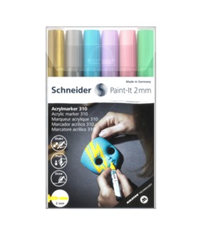 Acryl Marker Schneider Paint-it 310 2mm etui 6st. S-120196; 2426588