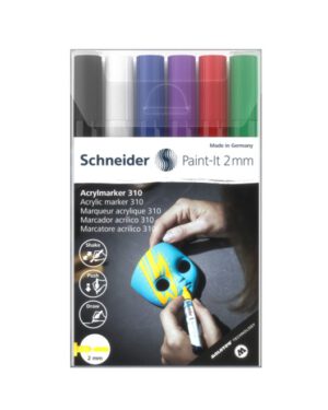 Acryl Marker Schneider Paint-it 310 2mm etui 6st. S-120195; 2426583