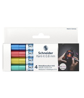 Metallic marker Schneider Paint-it 010 0.8mm etui 4st. S-ML01011502; 2496018