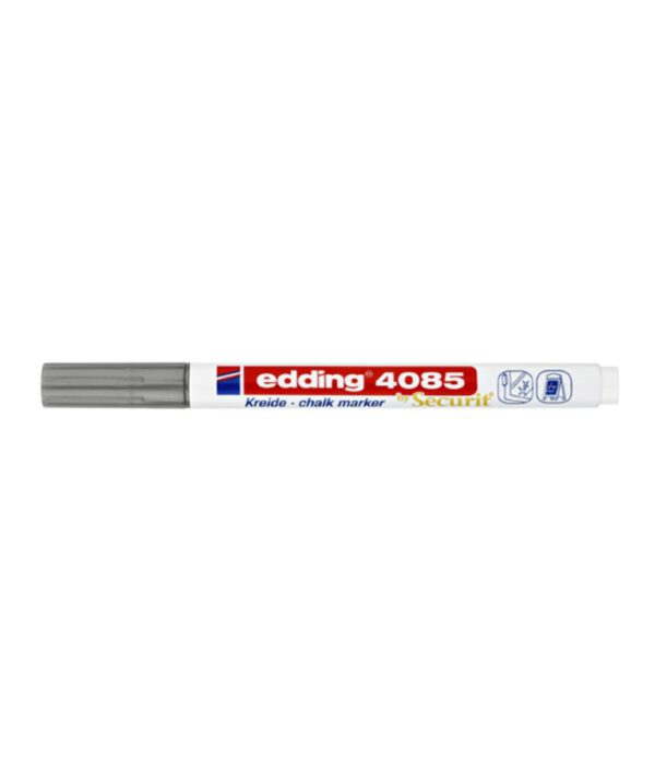 Krijtstift Edding by Securit 4085 rond 1-2mm zilver. 1388971; 2351688