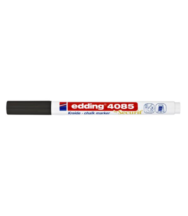 Krijtstift Edding by Securit 4085 rond 1-2mm zwart. 1388968; 2351683