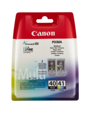Inktcartidge Canon PG40 + CL-41 Zwart en Kleur. 411905; 1161644