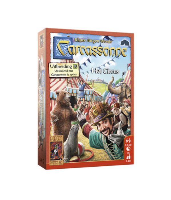 Spel Carcassonne Het Circus Uitbreiding 10. 999-CAR36; 2626962