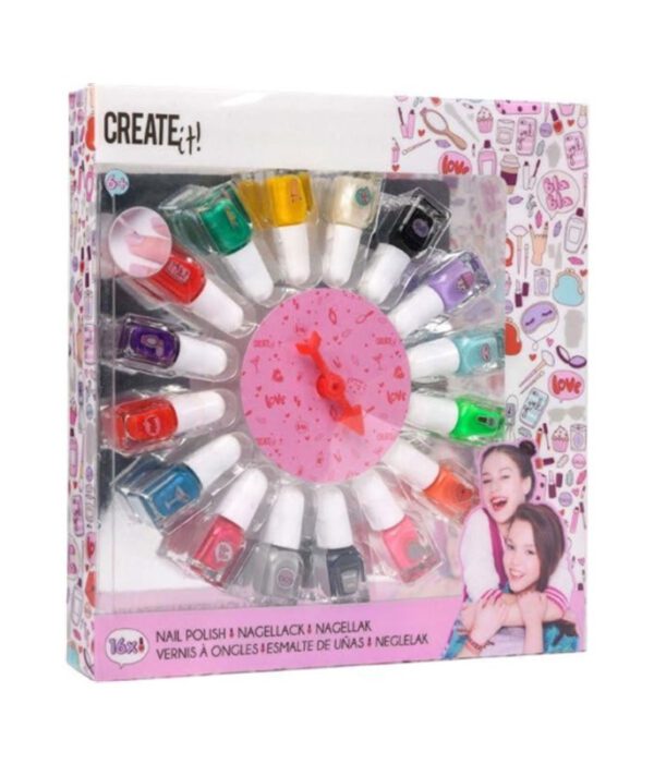 Create It! Nagellak Set + Radje 16 Potjes. 556-4515; 2504359