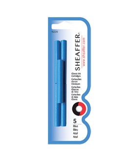 Inktpatroon Sheaffer skrip classic blauw blister à 5 stuks. 609552; 2089475