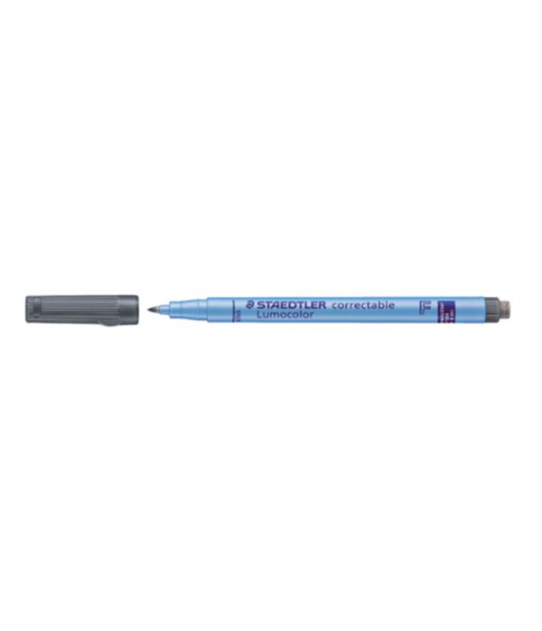 Viltstift Staedtler Lumocolor 305 non permanent correctable F zwart. 920661; 2091192