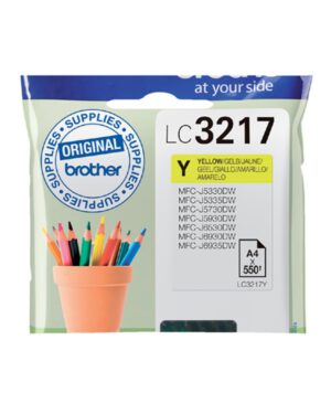 Inktcartridge Brother LC-3217Y geel. 402374; 2050547