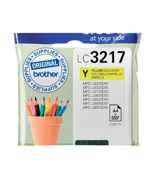 Inktcartridge Brother LC-3217Y geel. 402374; 2050547