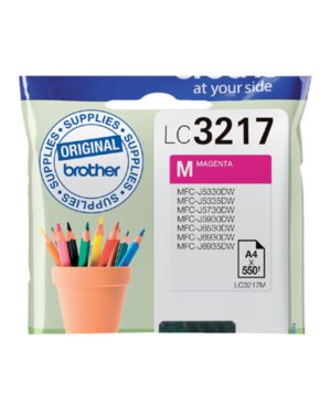 Inktcartridge Brother LC-3217M rood. 402373; 2050546