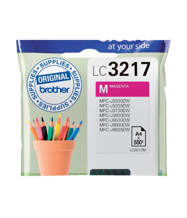 Inktcartridge Brother LC-3217M rood. 402373; 2050546