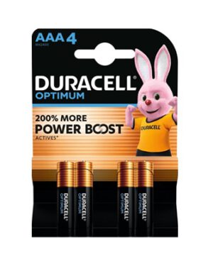 Batterij Duracell Optimum 4x AAA. 1387935; 2310221