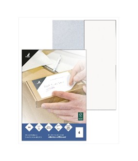Etiket Kangaro ILK 105x148mm doos à 25 vel, 4 etiketten per A4 vel. K-105148-25; 2426388