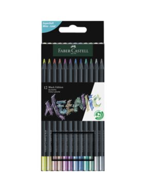 Kleurpotlood FC Black Ed. 12st. Metallic karton. 1429790; 2569653