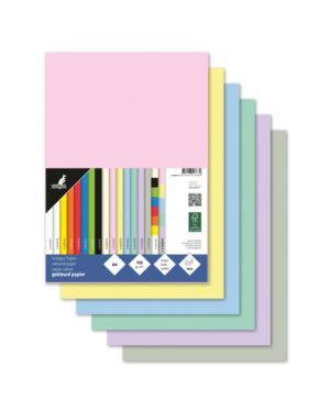 Papier Kangaro A4 120 grams pastel assorti 100 vel.  K-0043P415; 2618499