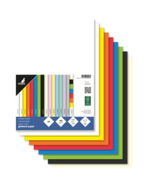Papier Kangaro A4 160 grams pak à 50 vel assorti. K-0039-415; 2424758