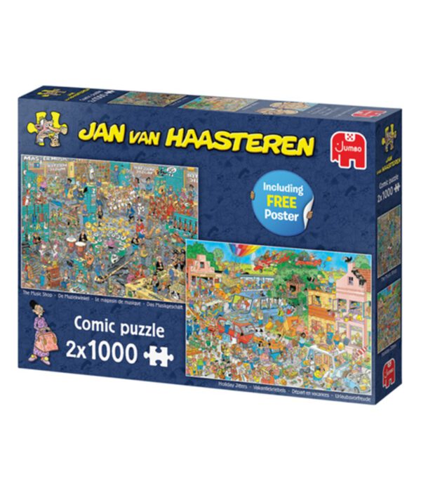 Puzzel JvH De Muziekwinkel en Vakantiekriebels 2x1000st. 613-0490; 2414714