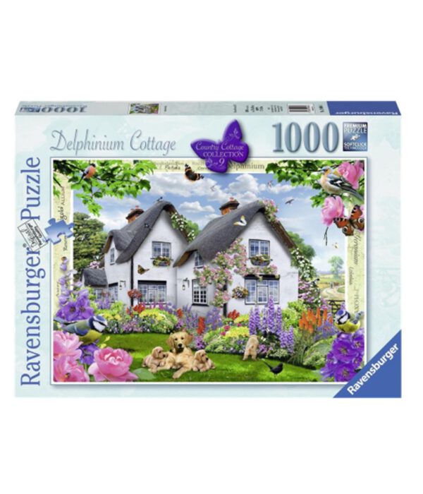 Puzzel Ravensburger Delphinium Cottage 1000 stukjes. 613-4964; 2247130