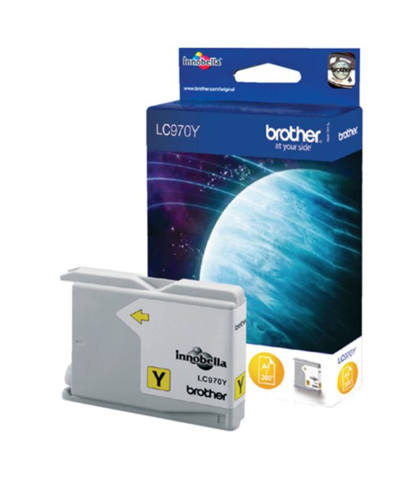 Inktcartridge Brother LC-970Y geel.411852; 1105310