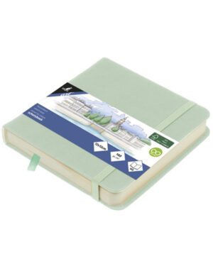 Schetsboek Kangaro Mint 12x12cm, papier 140gr en 160 pagina’s. K-861204; 2618578