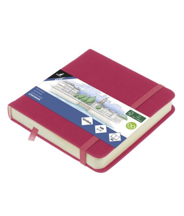 Schetsboek Kangaro Ruby 12x12cm, papier 140gr en 160 pagina’s. K-861251; 2618686