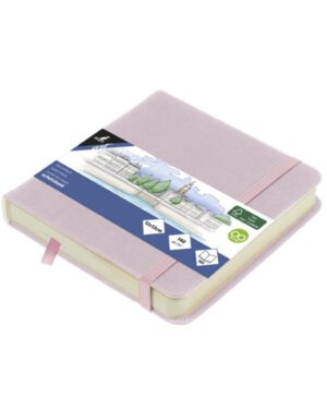 Schetsboek Kangaro Violet 12x12cm, papier 140gr en 160 pagina's. K-861203; 2618577