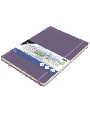 Schetsboek Kangaro A4 heather purple 80 vel 140gr roomwit. K-861333; 2625862