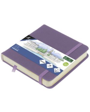 Schetsboek Kangaro Heather Purple 12x12, papier 140gr en 160 pagina's. K-861253; 2618688