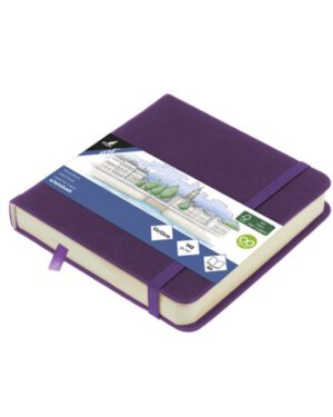 Schetsboek Kangaro Purple Heart 12x12cm, papier 140gr en 160 pagina’s. K-861252; 2618687