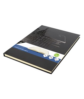Dummyboek Kangaro A4 zwarte harde dessin cover 80 blad 140 grams cream papier. K-5566; 2425948