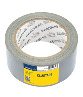 Klustape Raadhuis 50mm x 50m zilver. RD-351312; 2618559