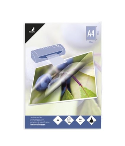 Lamineerhoes Kangaro A4 80 micron pak a 100 stuks. K-16007; 2425960
