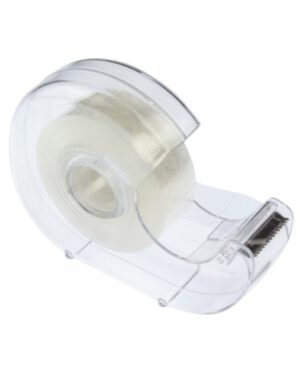 Plakbandhouder Kangaro 25 mm transparant met tape. K-50052; 2618496