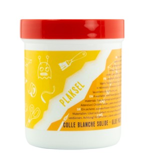 Plaksel Kangaro 150 g wit in pot met spatel. K-450201; 2426274