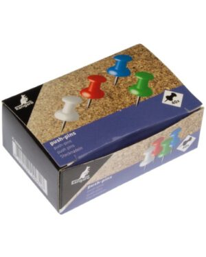 Push-pin Kangaro. Doosje met 40 stuks in 4 kleuren. K-28001;2497665