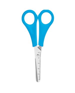 Schaar Westcott Kids 13cm ronde punt RH blauw. AC-E21592;