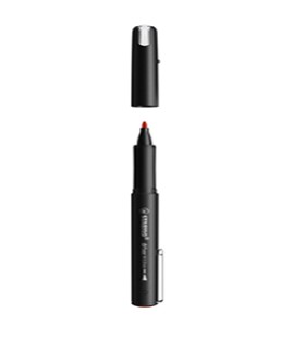 Fineliner STABILO dr!ver medium rood. 1089/40; 2604168