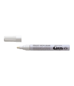 Viltstift Pilot Super Color lakmarker medium wit. 631338; 2088890