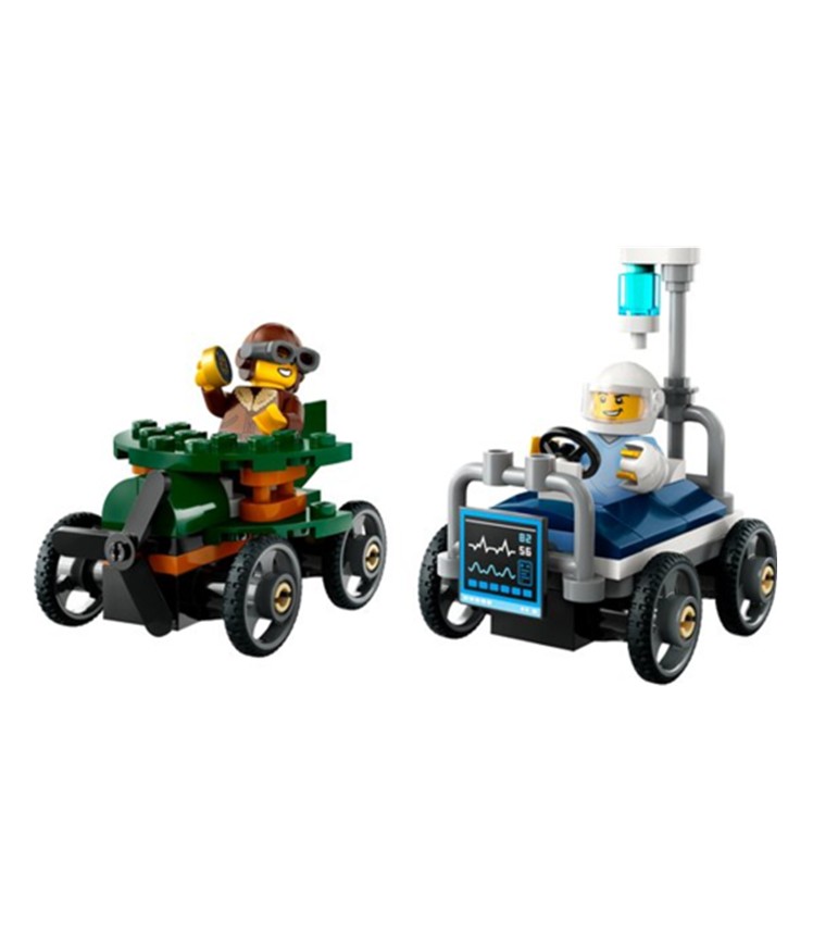 Lego City 60459 Raceautopakket: vliegtuig vs. ziekenhuisbed.2015216; 2614820 - Image 2