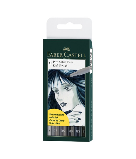 Pitt Artist Pen Faber Castell Soft Brush India ink pen. FC- 167806;