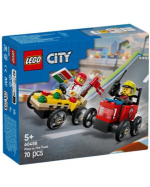Lego City 60458 Great Vehicles Raceautopakket: pizzabestelwagen vs. brandweerauto. 2015215; 2614819; 411-2588;