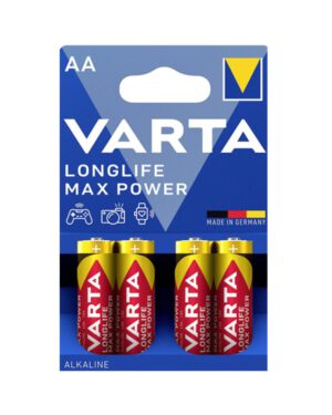 Batterij Varta Longlife Max Power AA blister a 4 stuks. VA-4706101404