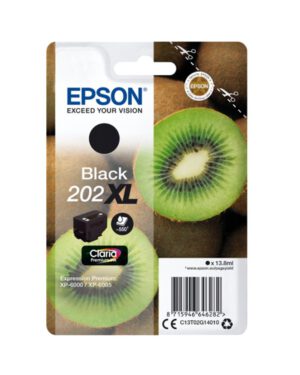 Inktcartridge Epson 202XL zwart.